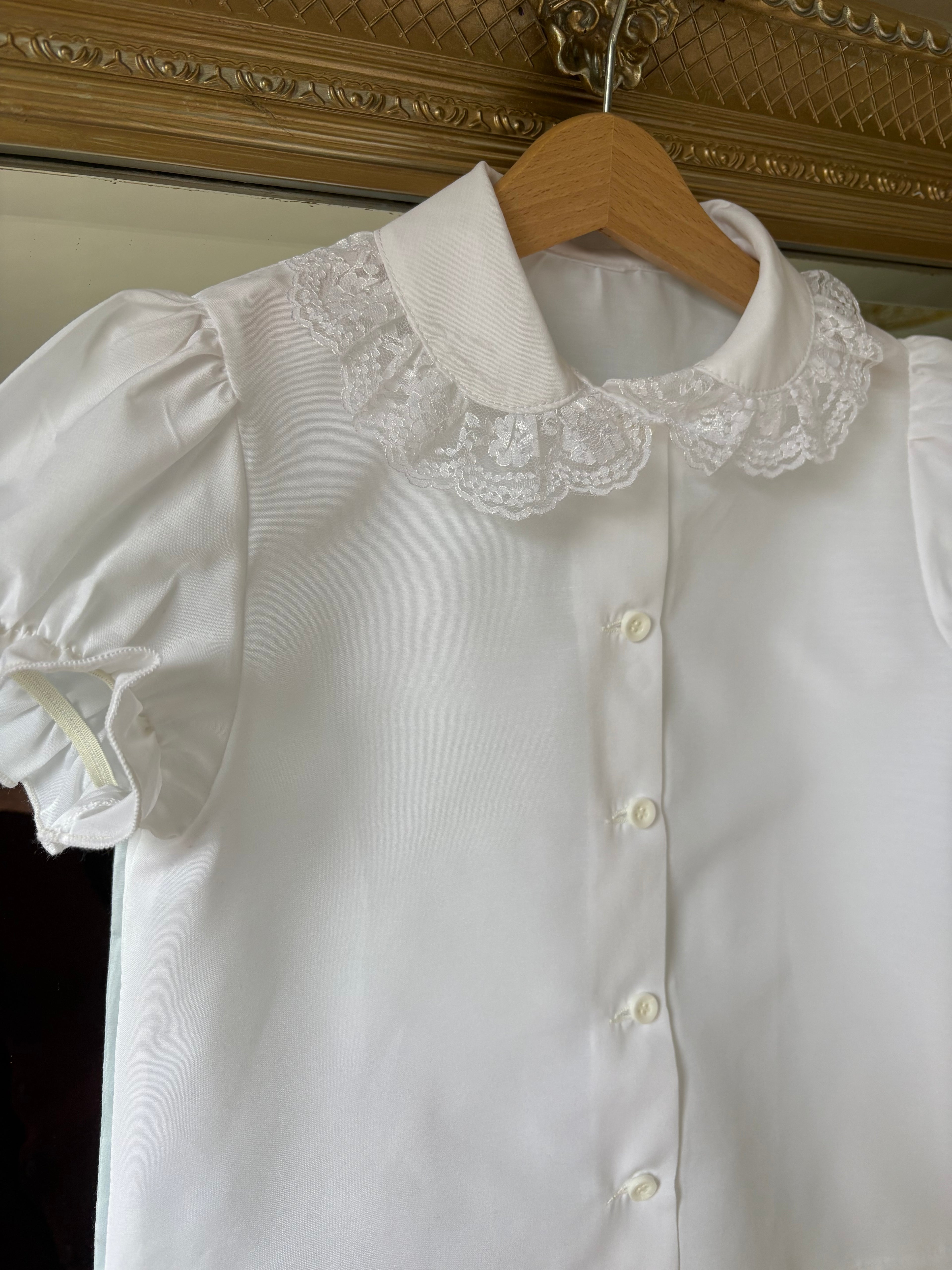 RB school blouse white lace collar