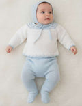 Baby knitted set baby blue