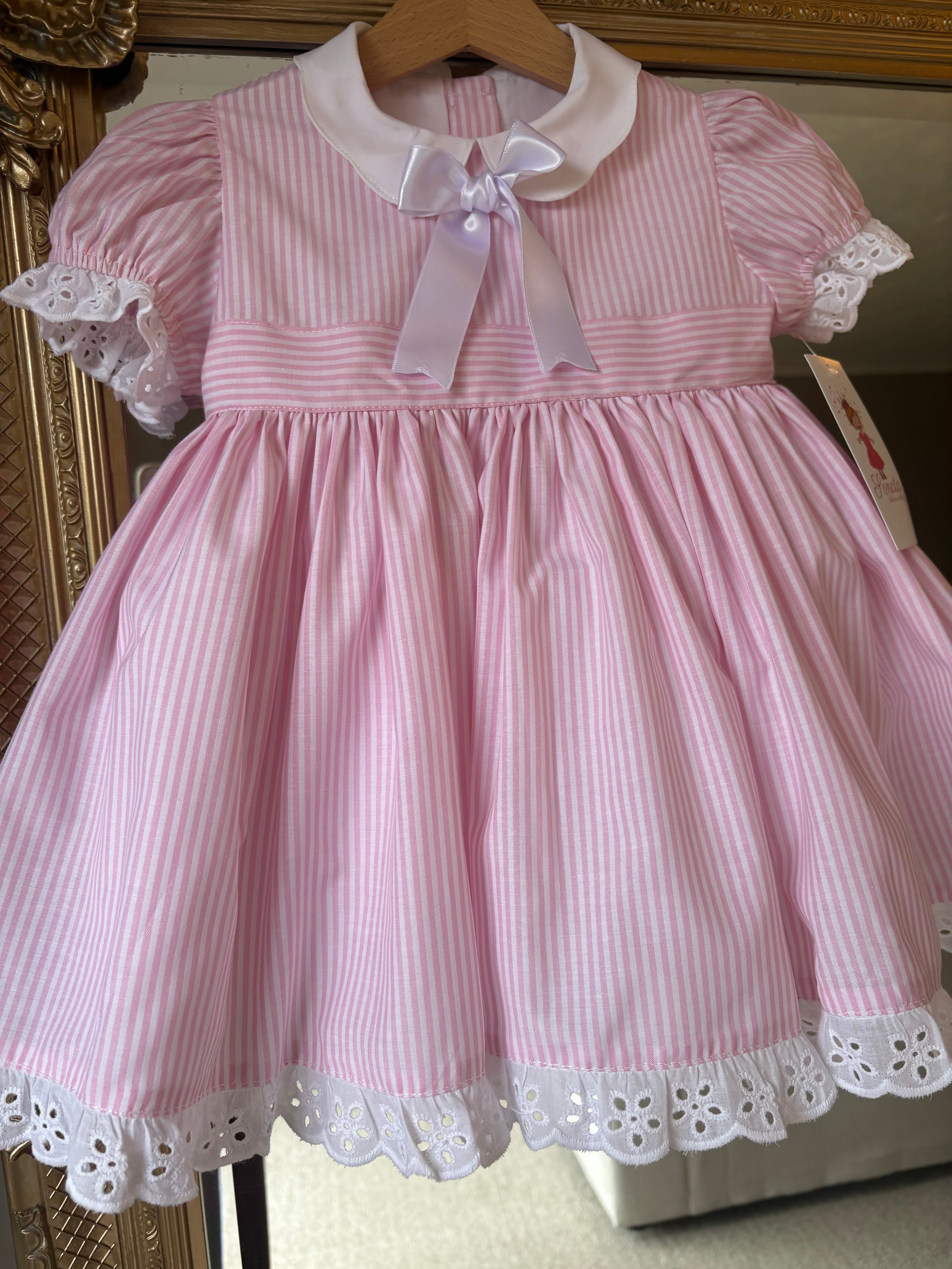 RB candy stipe pink dress