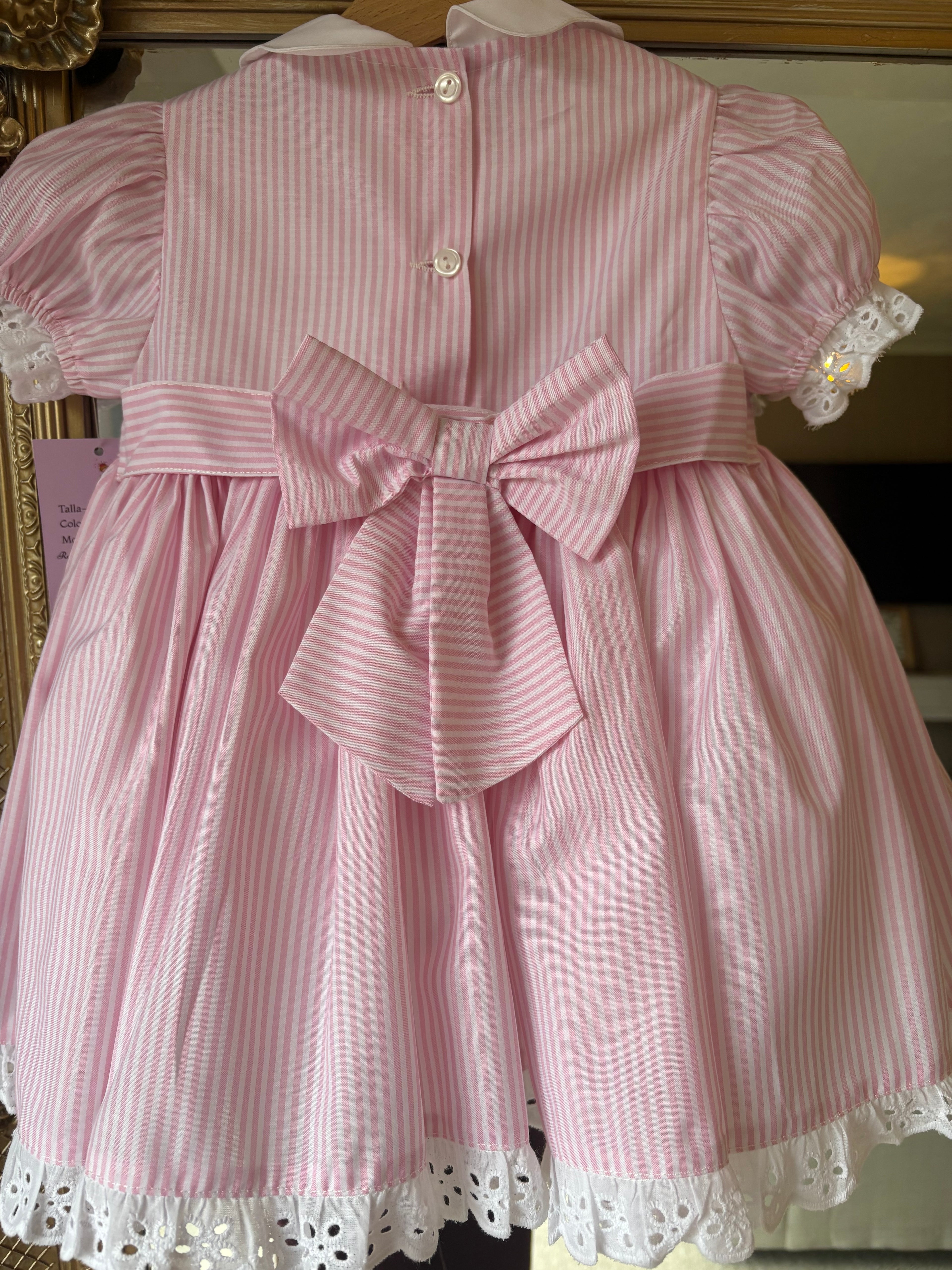 RB candy stipe pink dress
