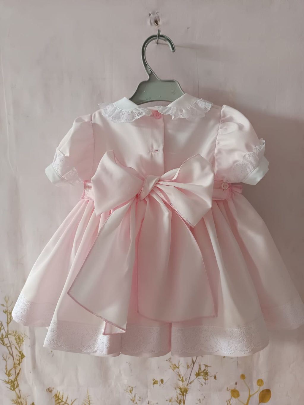 RB heart smocked baby pink