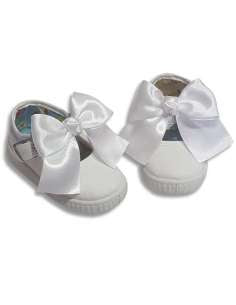 Canvas bow shoes