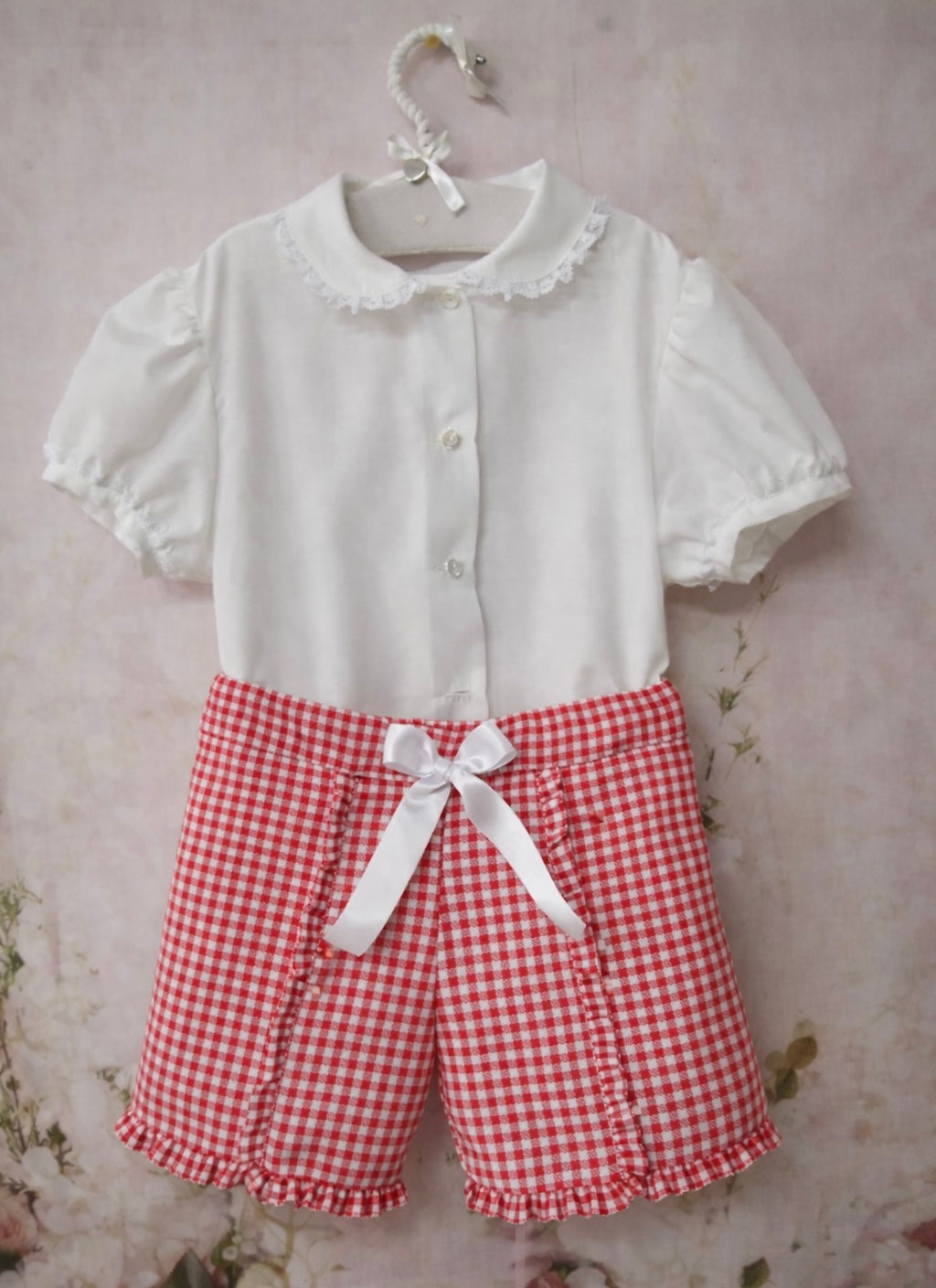 RB Gingham school short set