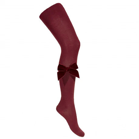 Condor velvet bow tights