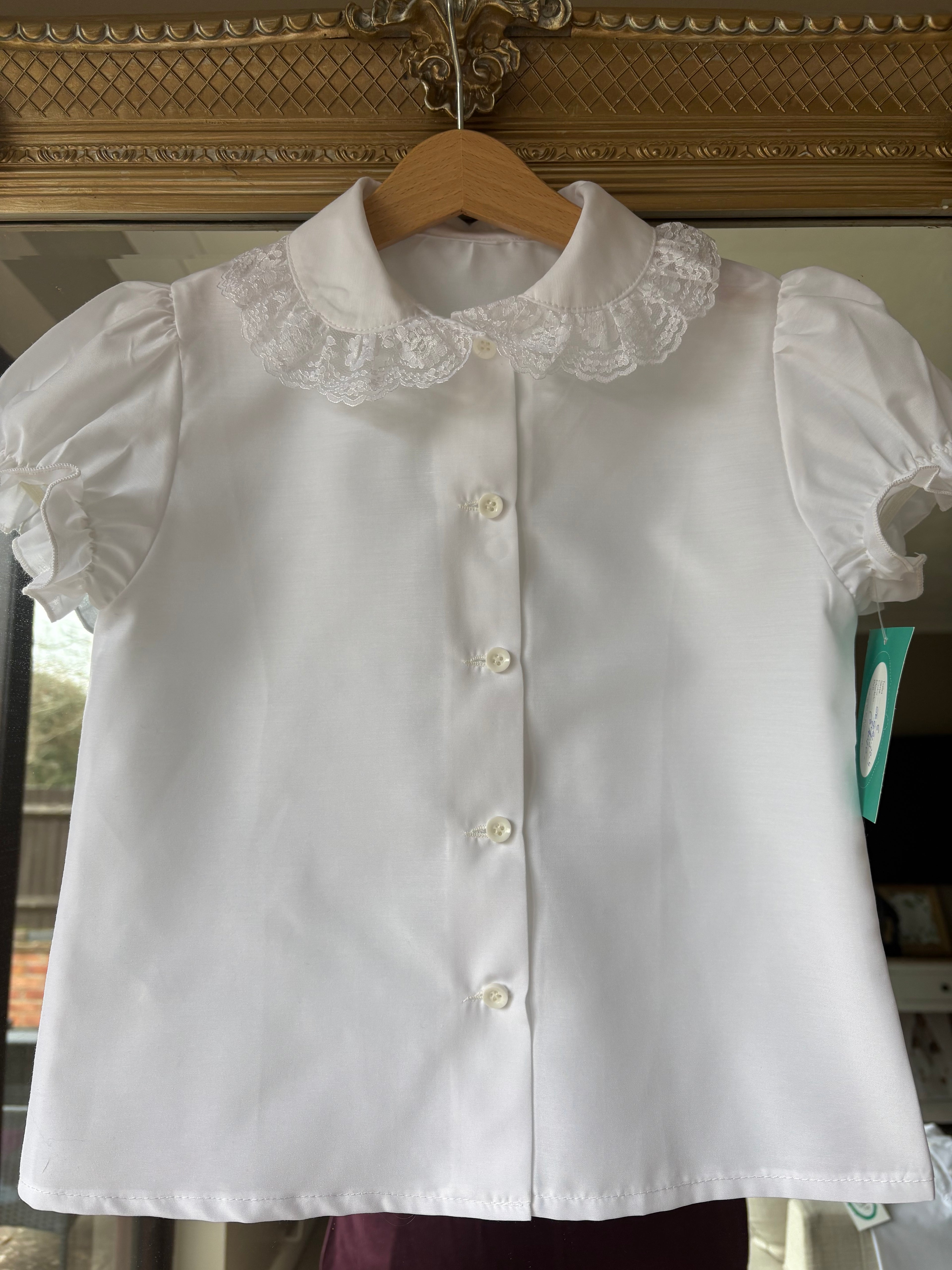 RB school blouse white lace collar