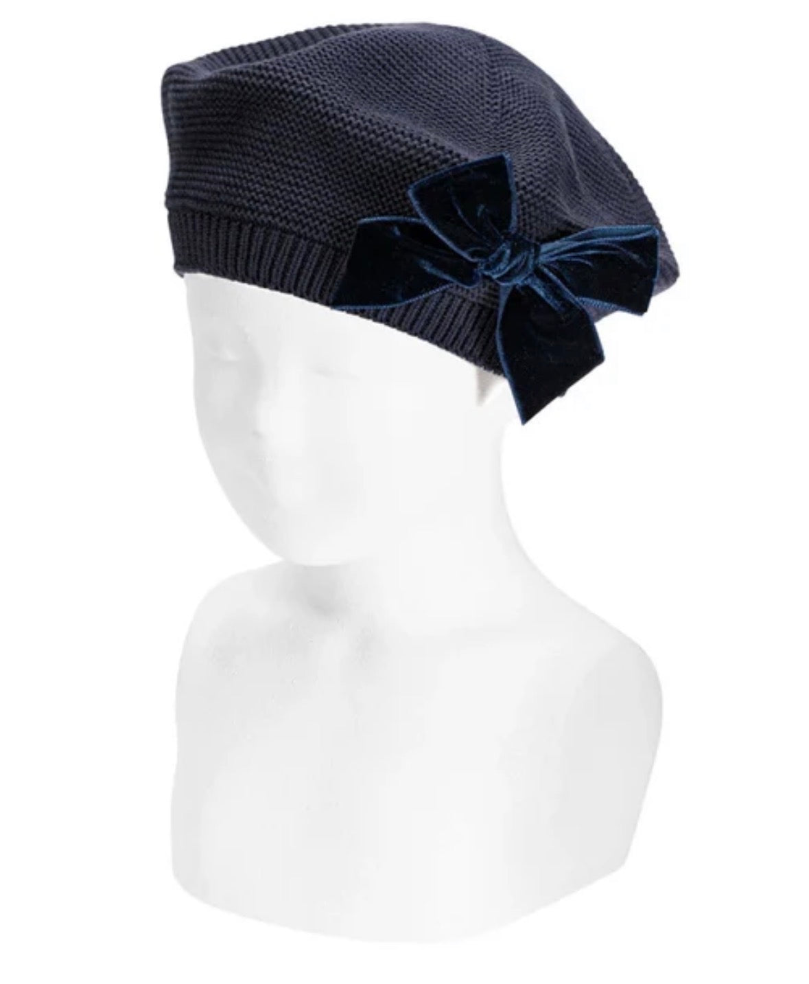 Condor velvet bow beret