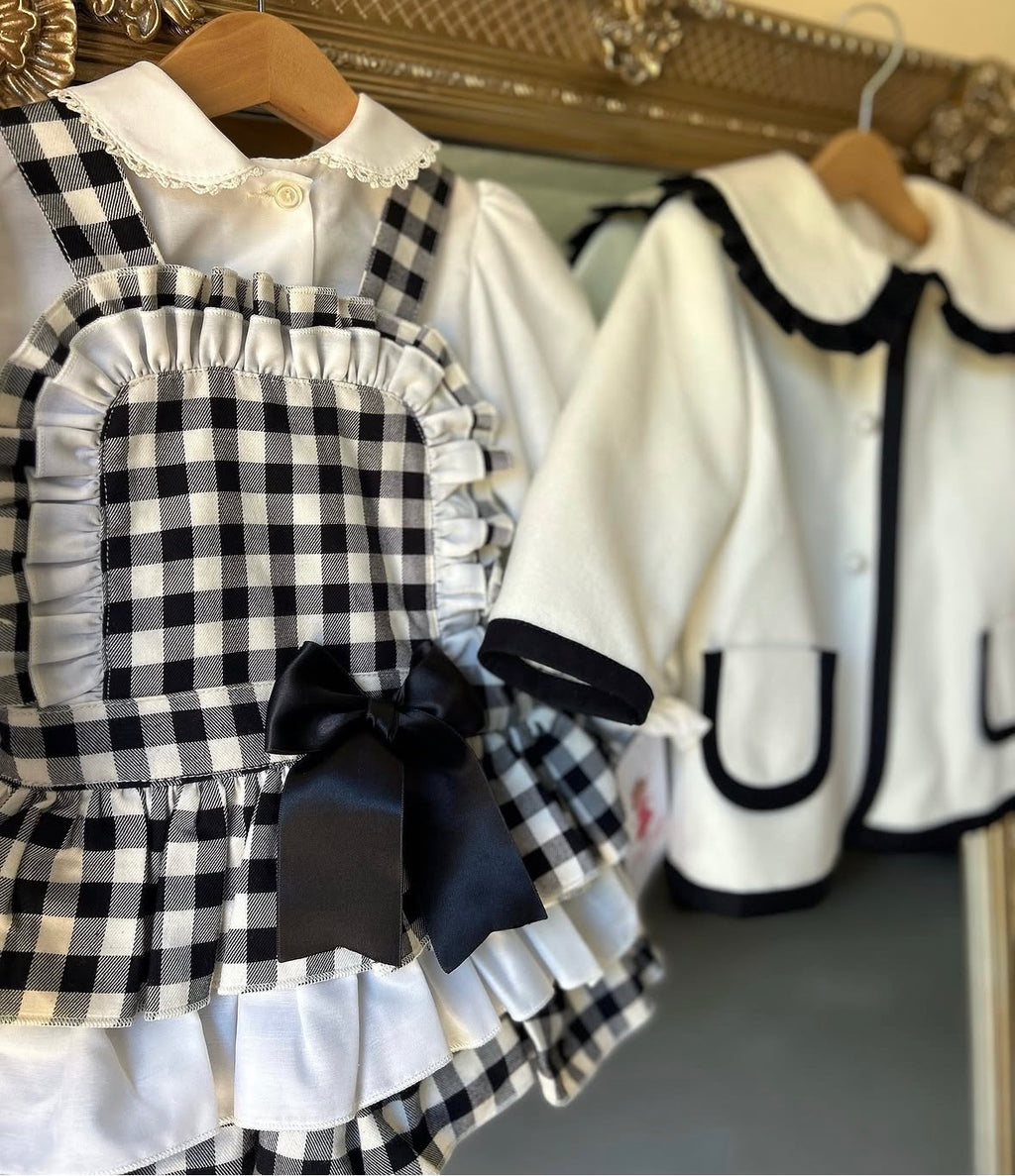 RB black and white romper