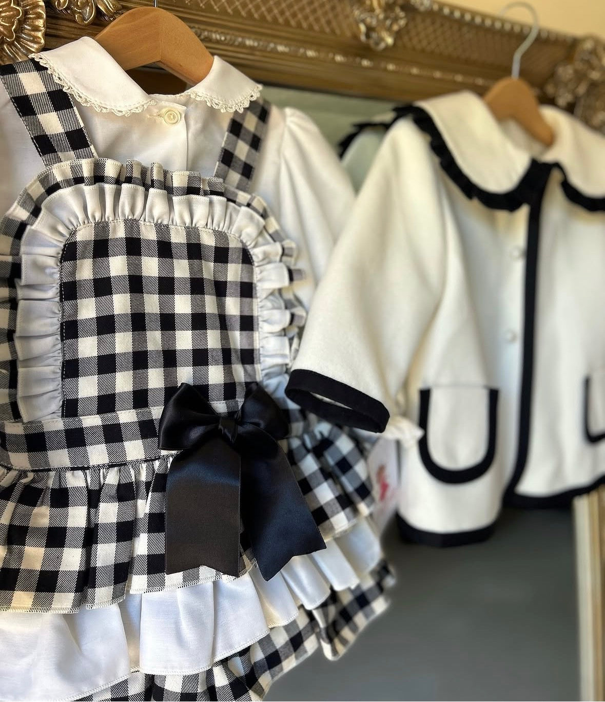 RB black and white romper