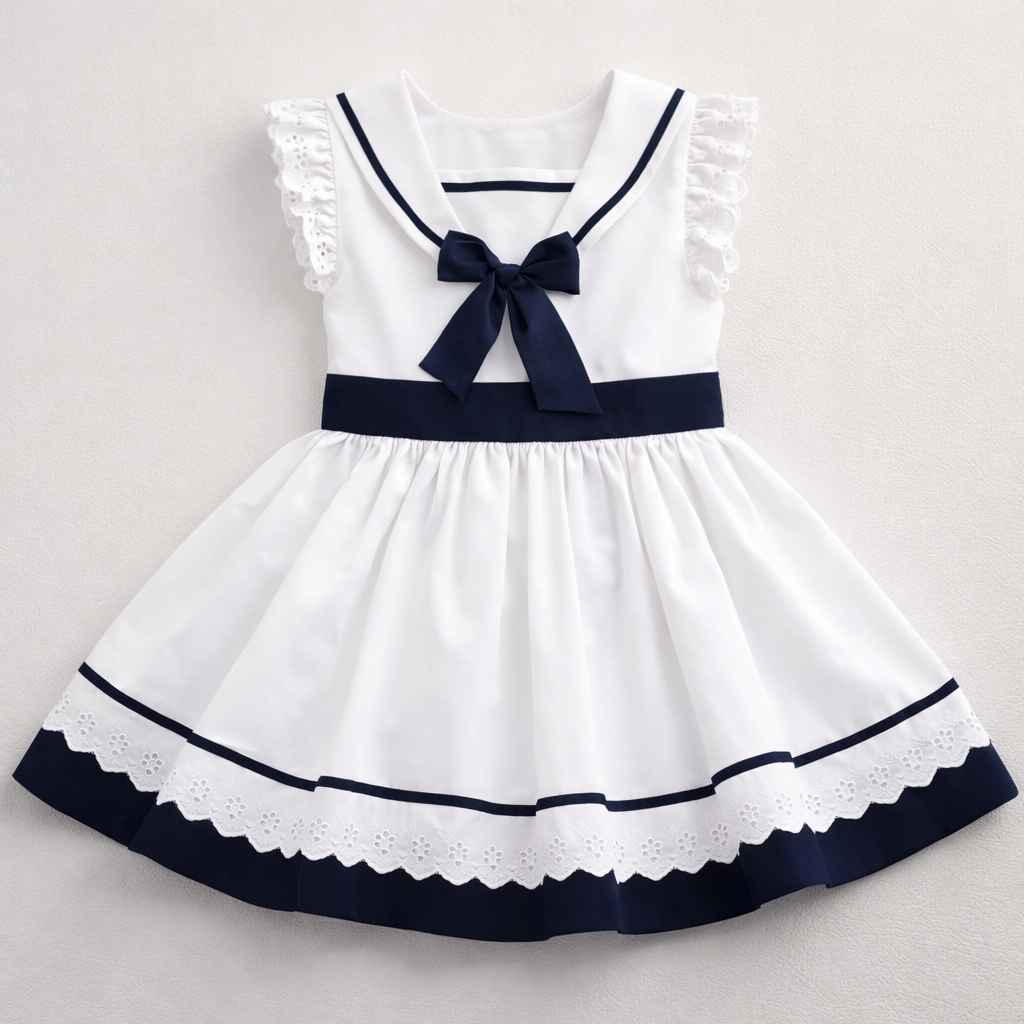 RB navy and white sailor dress