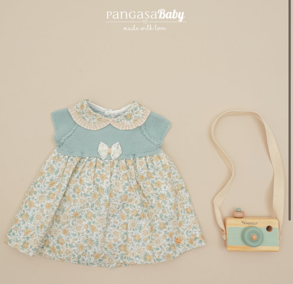 Mint knitted top dress