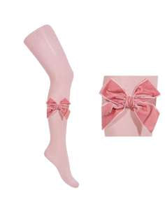 Condor velvet bow tights