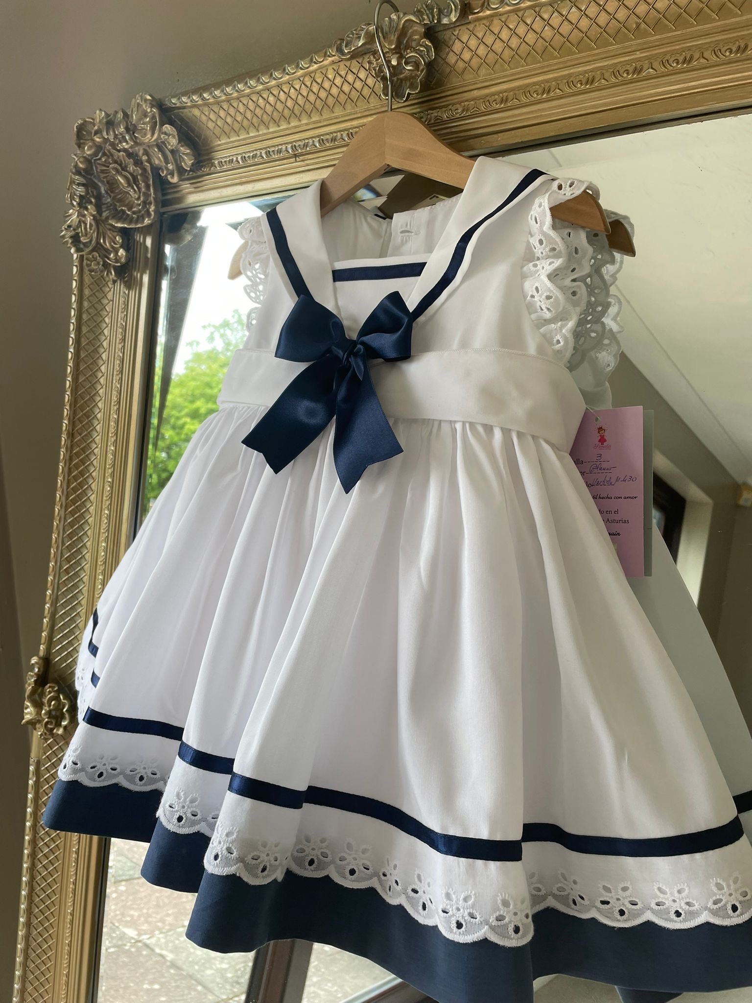 RB navy and white sailor dress