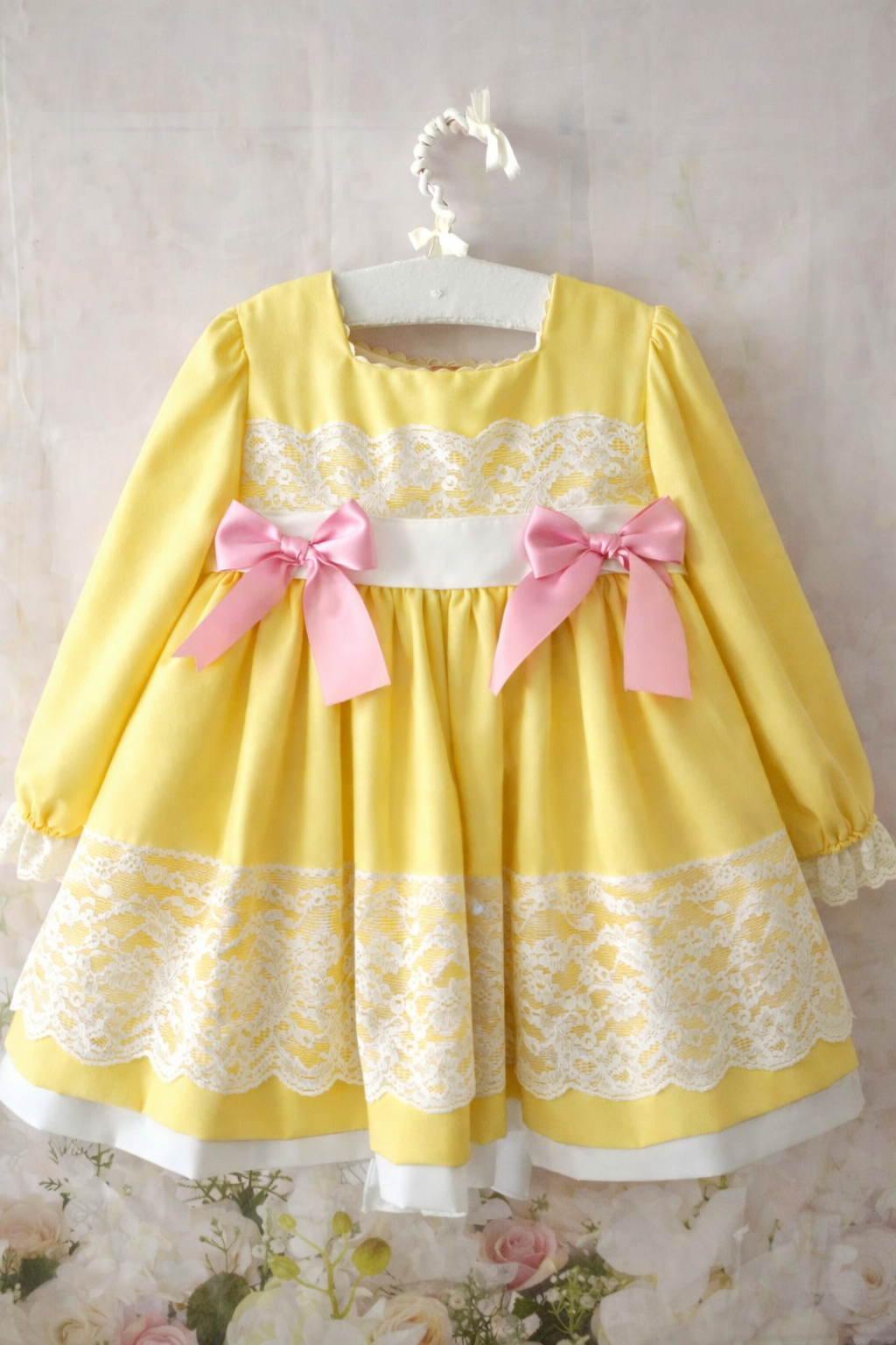 RB cream and pink Easter dress