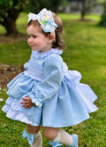 Sonata blue smocked dress