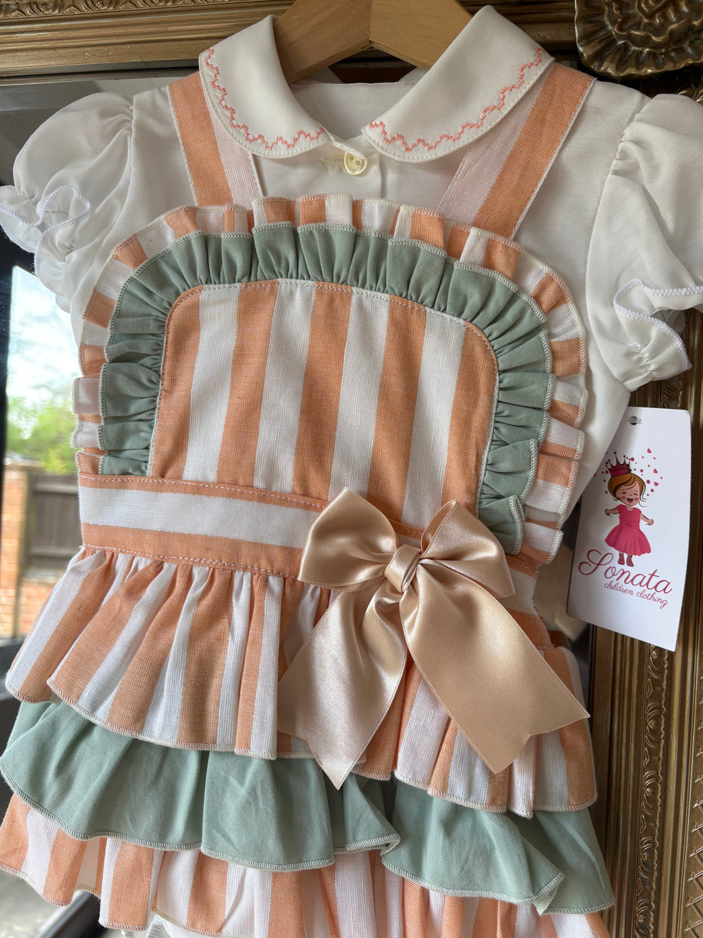 RB girls stripe romper