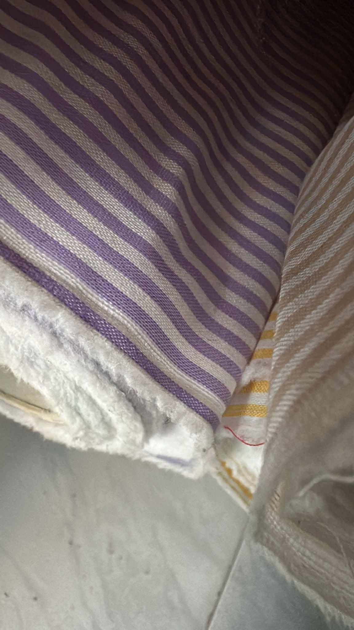 Blue bow candy stripe smocked dress