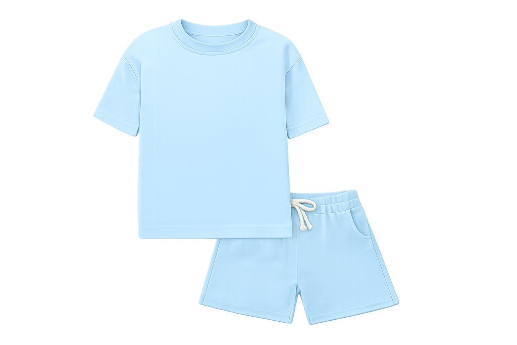RB Boys short sets baby blue