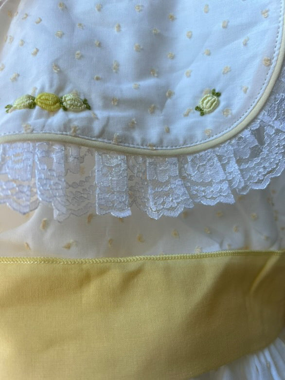RB vintage dotty yellow dress