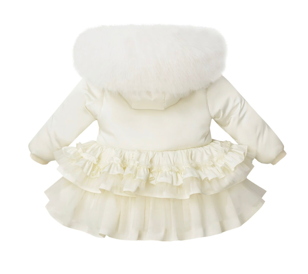 Faux fur padded luxury coat