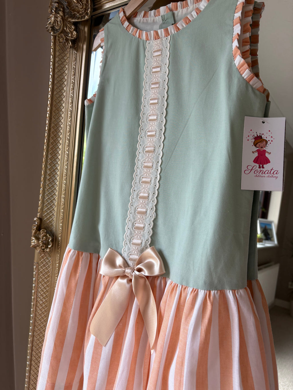 RB older girls stripe dress