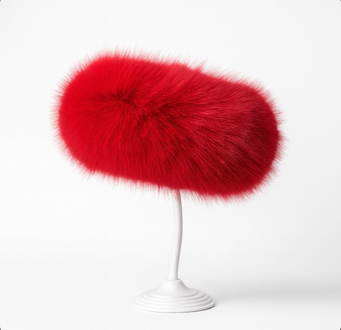 Faux fur headpiece