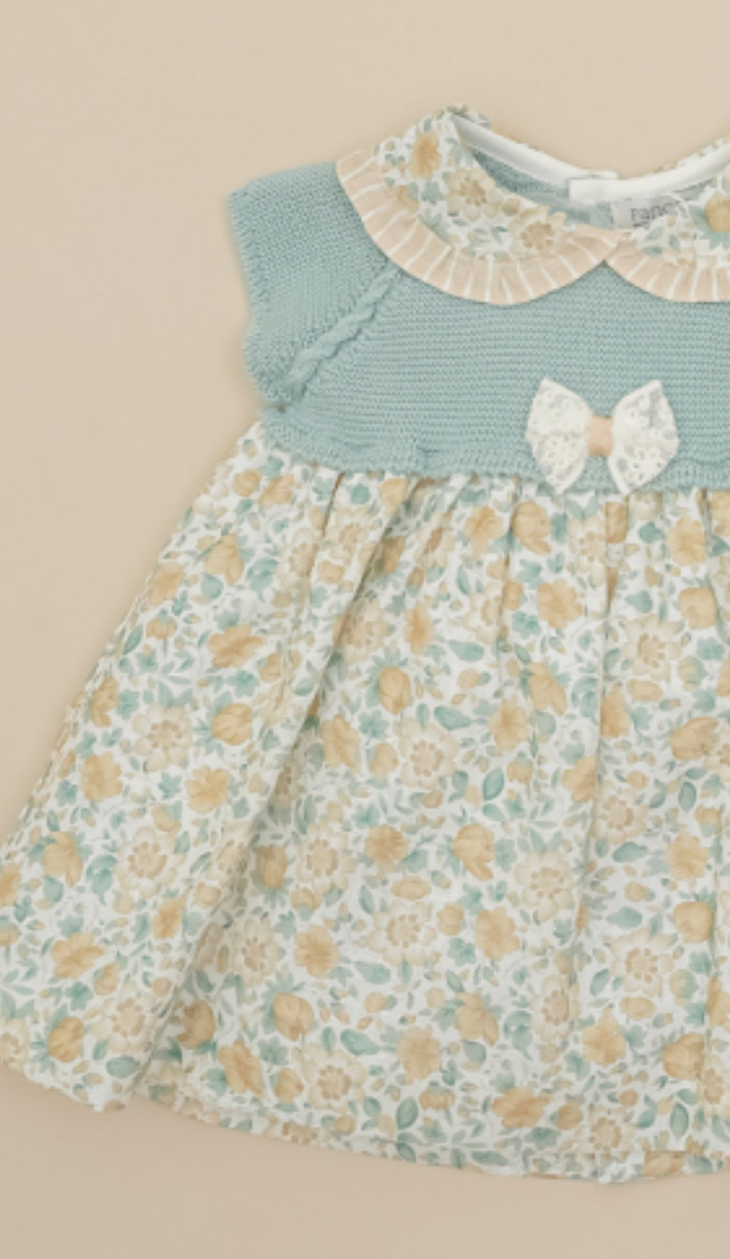 Mint knitted top dress