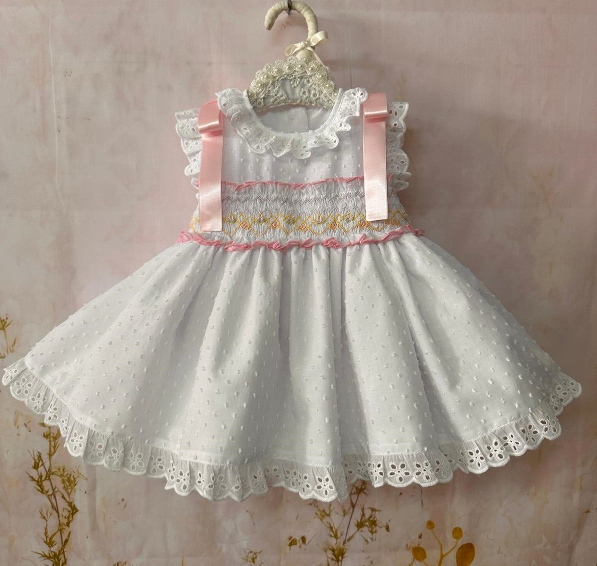 Sonata white smocked