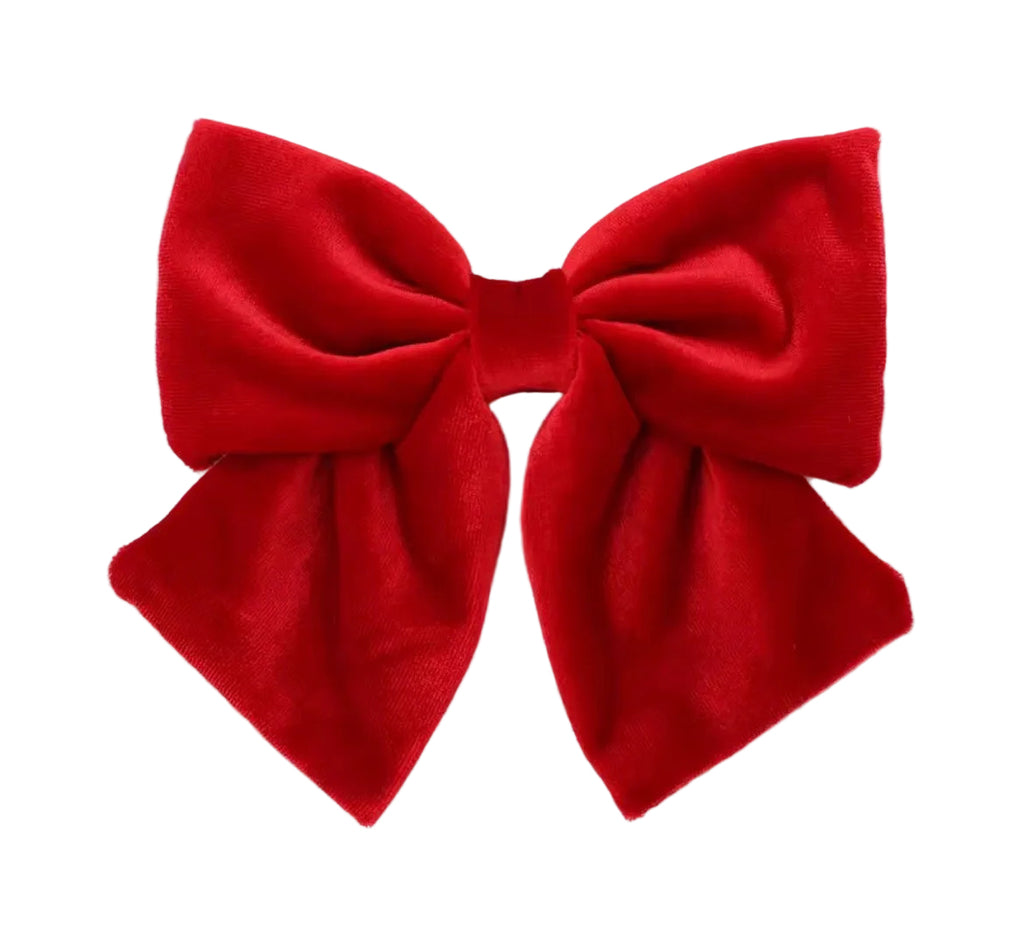 Velvet matching bows