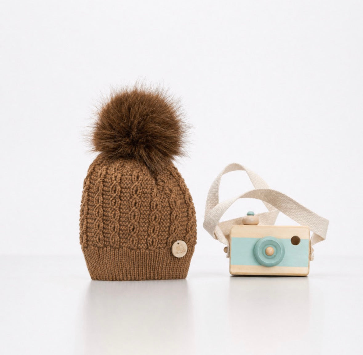 Pangasa faux fur cable knit