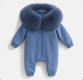 Faux fur pramsuit