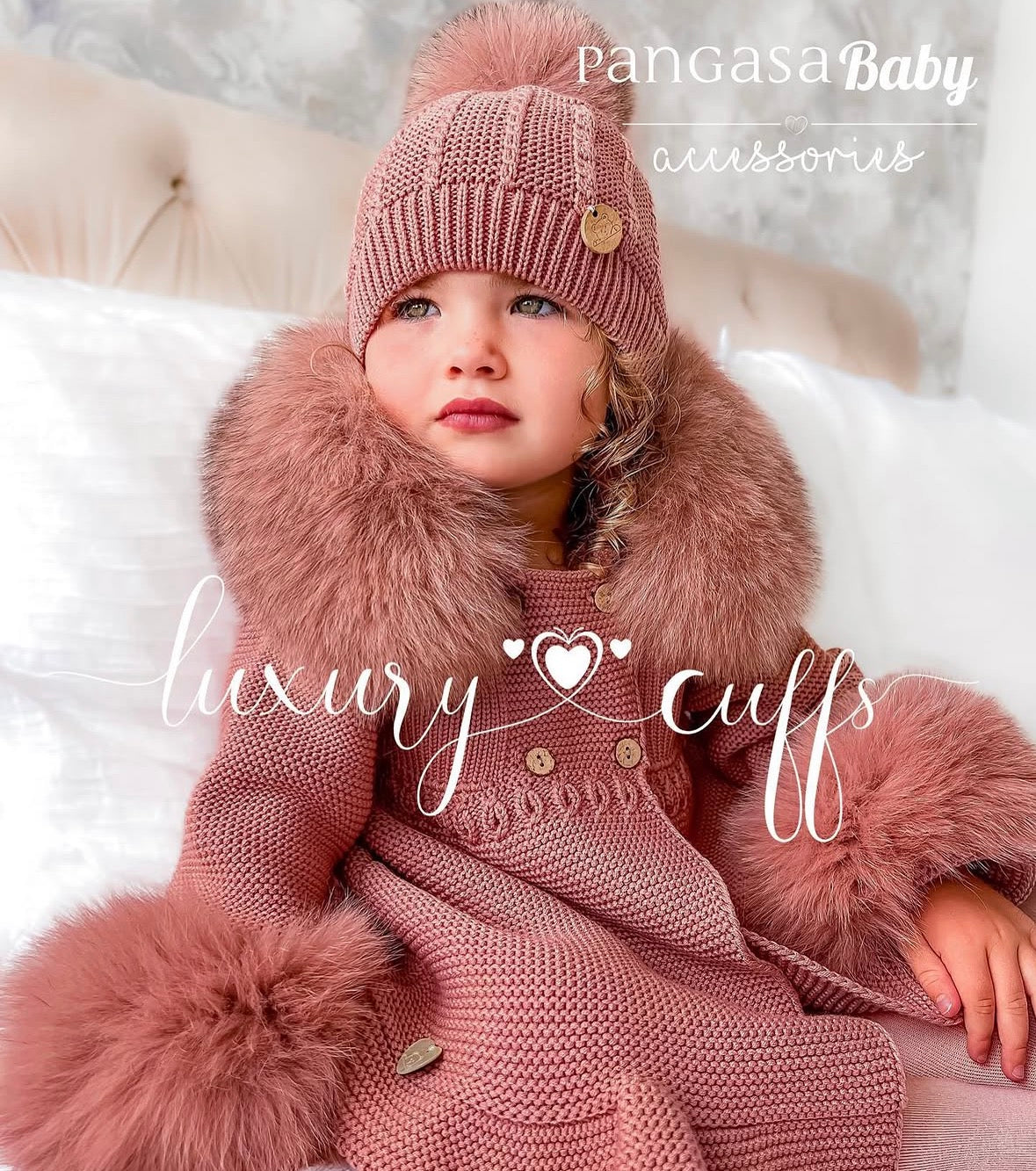 Pangasa real fur cuffs