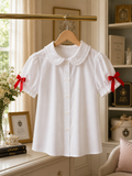 RB sleeve ribbon blouse