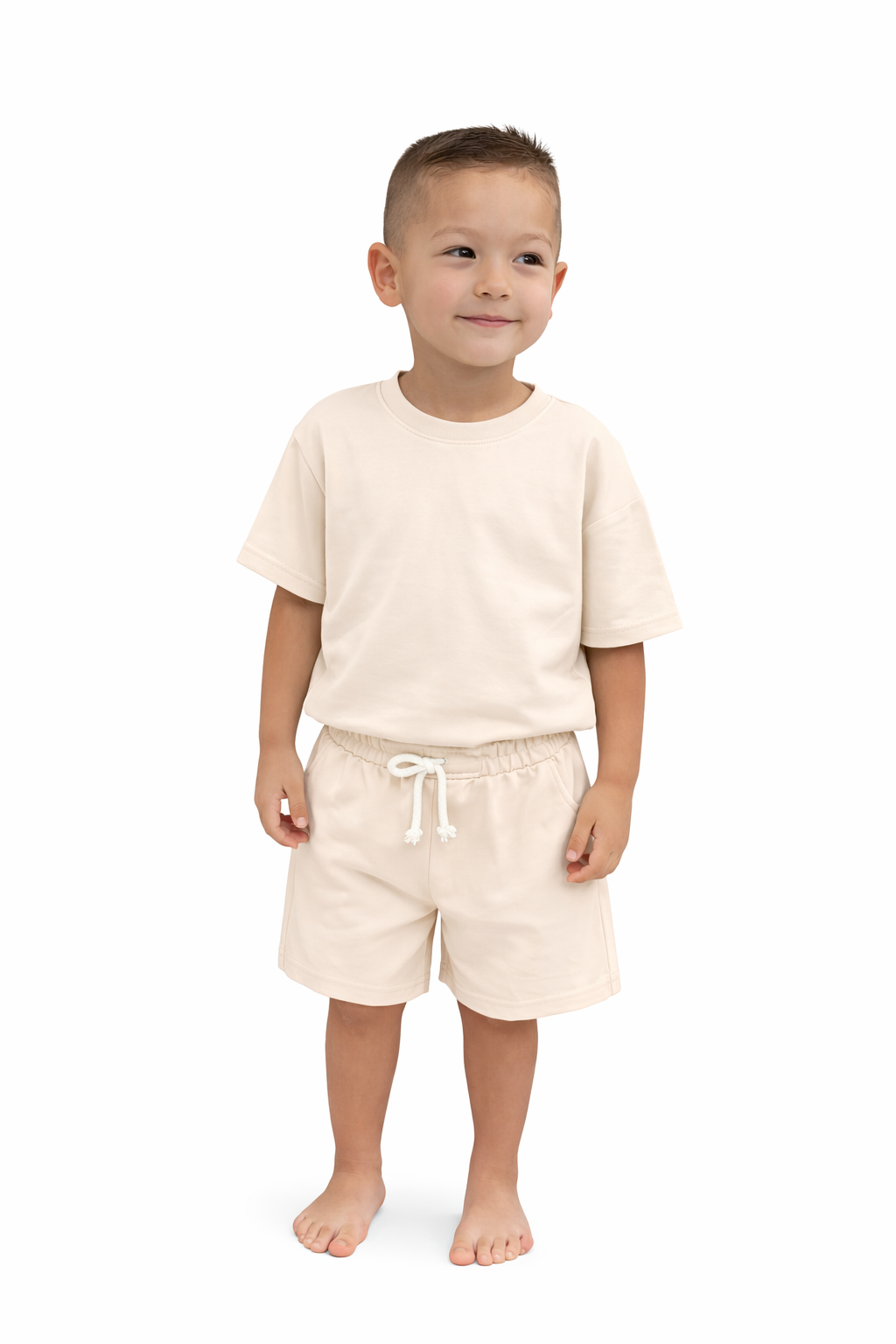 RB Boys short sets beige