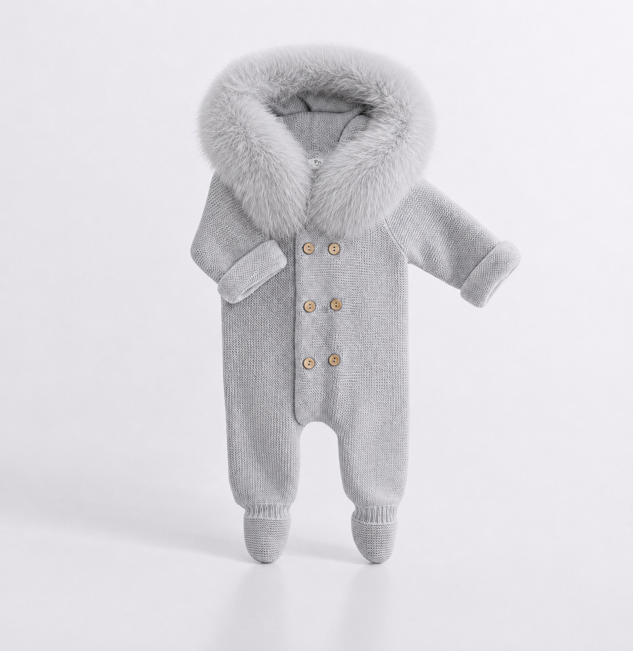 Pangasa baby snow suit faux fur