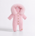 Pangasa cable knitted snow suit faux fur (footless)