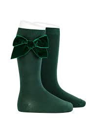 Condor velvet bow socks