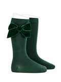 Condor velvet bow socks