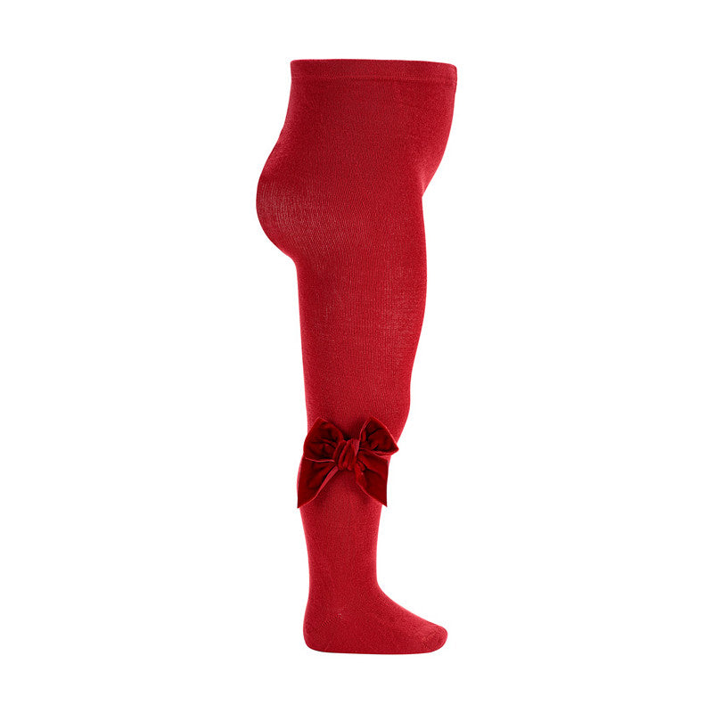 Condor velvet bow tights