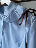 RB shoulder ribbon blouse