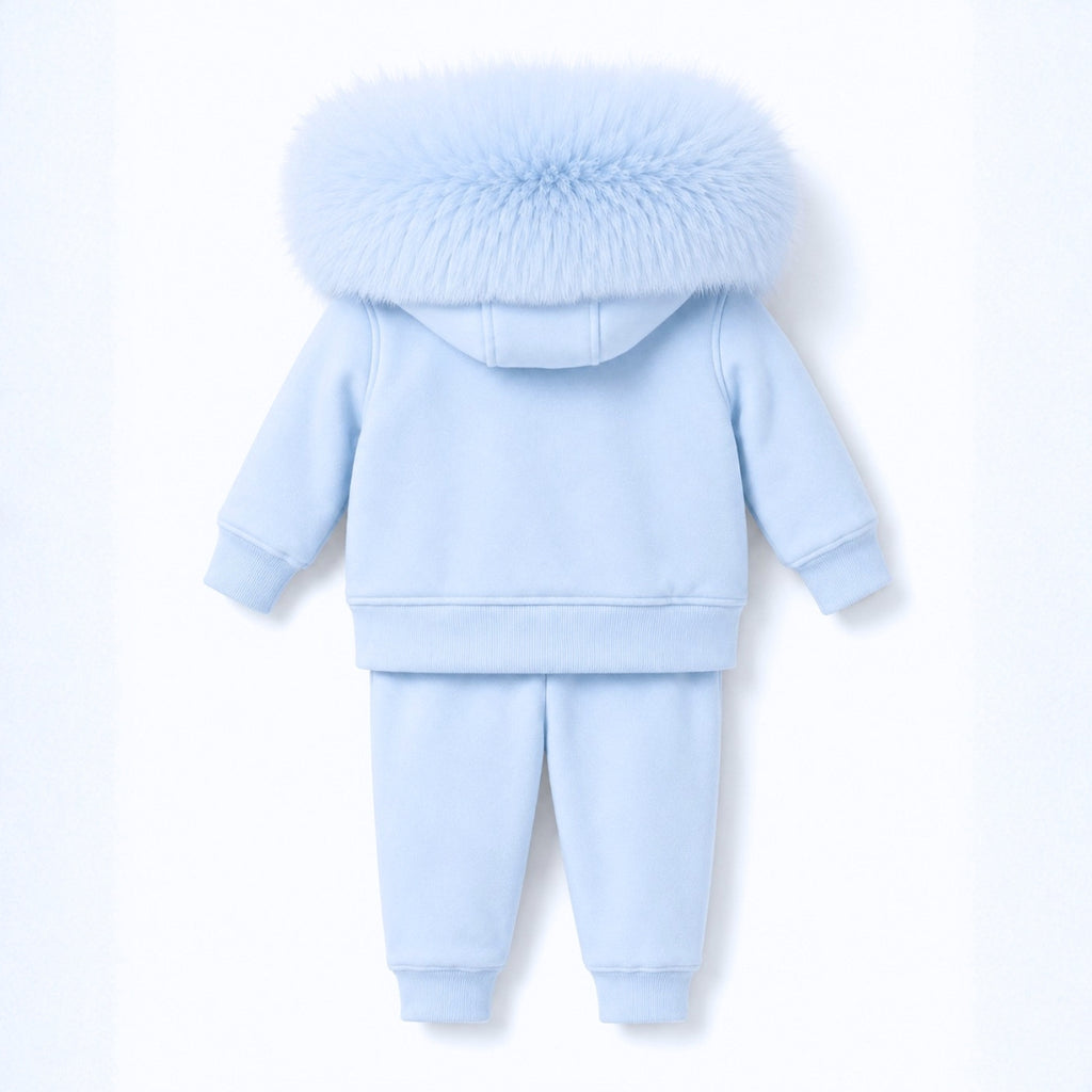 Faux fur tracksuit unisex