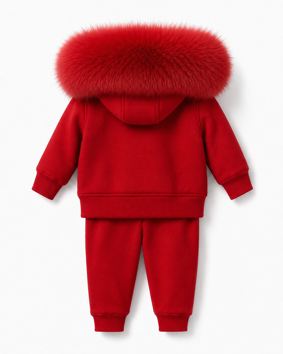 Faux fur tracksuit