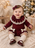 Ela burgundy romper